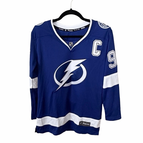 ADIDAS Steven Stamkos Long Sleeve Tampa Bay NHL Lighting Bolt Jersey Sz S - Picture 2 of 7